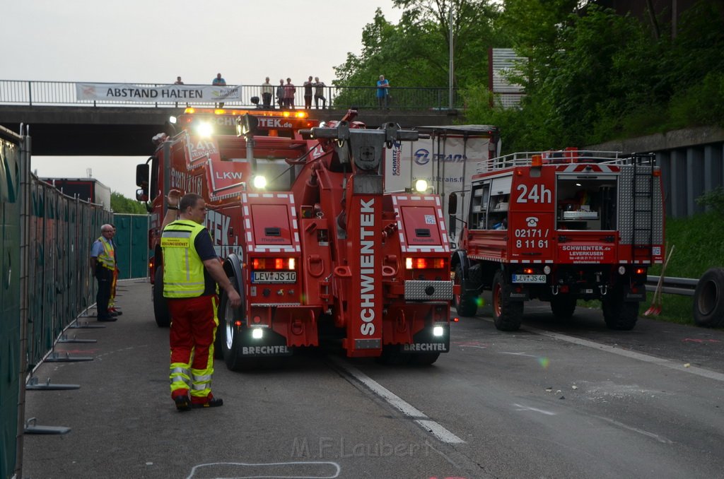 Wieder schwerer VU A 1 Rich Saarbruecken vorm AK Leverkusen P2501.JPG - Miklos Laubert